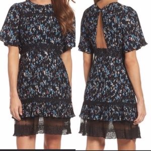 Chelsea28 Floral Pleated Lace Dress. NWT.  Size Medium